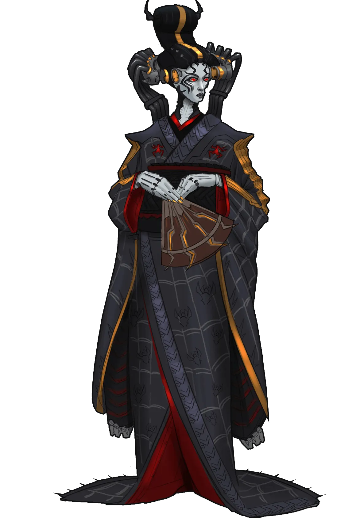 A powerful geisha character featured in Ghost Modem