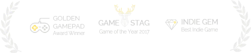 Golden gamepad award, Game Stag award, Best Indie Game award