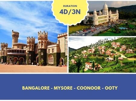 Bangalore Mysore Coonoor Ooty Bus Package from Tirupati